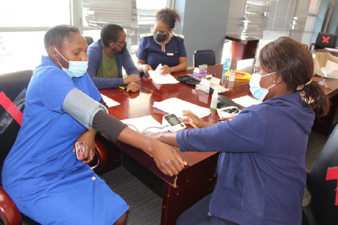 Dsac Employee Health and Wellness session held at Olympic Towers for staff members to encourage regular health check